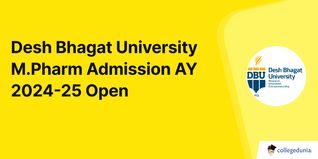 Desh Bhagat University M.Pharm Admission AY 2024-25 Open; Check Eligibility Criteria Here